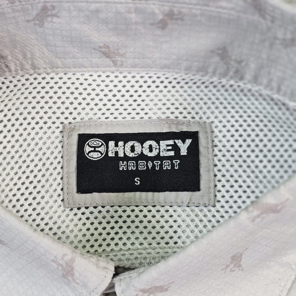 Hooey Habitat Shirt Mens Small Gray Short Sleeve Pearl Snap Western Rodeo - Picture 5 of 10
